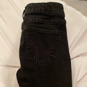 Black jeans low rise